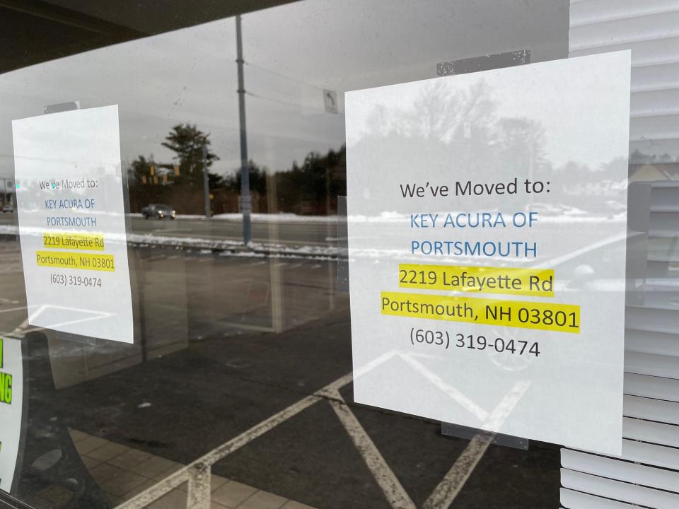 An empty lot and a sign announcing the closure of Key Auto Center of York greet customers on Route 1. The dealership, which was once a thriving Ford dealer under the Starkey family, shut down unexpectedly on Tuesday, leaving locals shocked and dismayed.