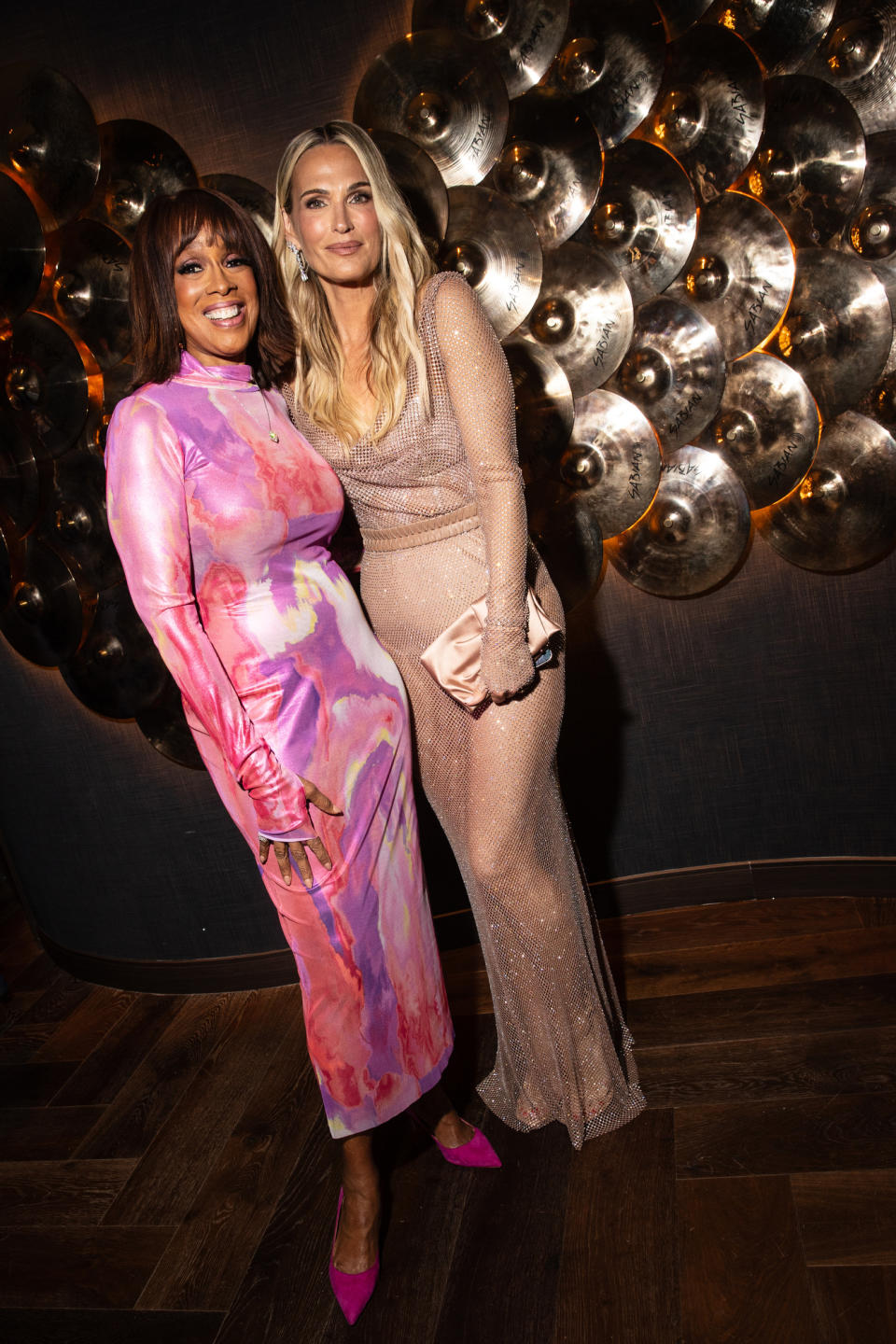 Gayle King and Molly Sims at the Sports Illustrated Swim Issue Launch Party held at the Hard Rock Hotel on May 18, 2023 in New York, New York.