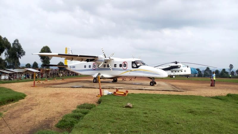 FILE PHOTO - A Dornier 228-200 plane operated by local company Busy Bee is seen at the Goma International airport in Goma