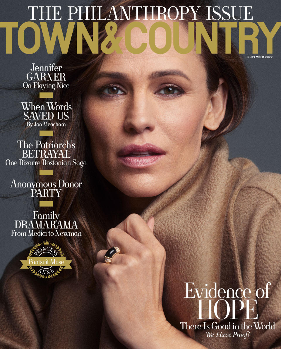 Jennifer Garner, a trustee of Save the Children, covers Town & Country’s Philanthropy issue.