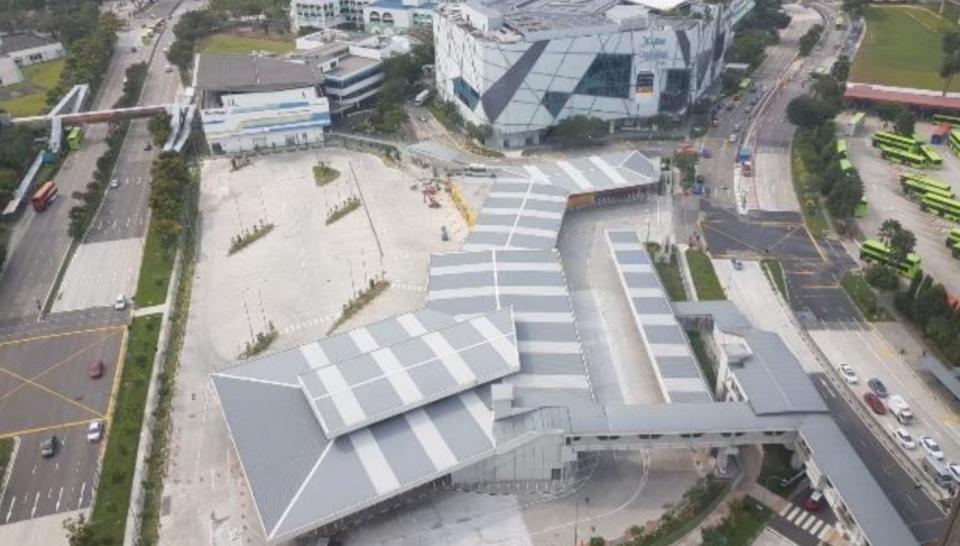 The relocated Jurong East bus interchange. (PHOTO: Land Transport Authority)