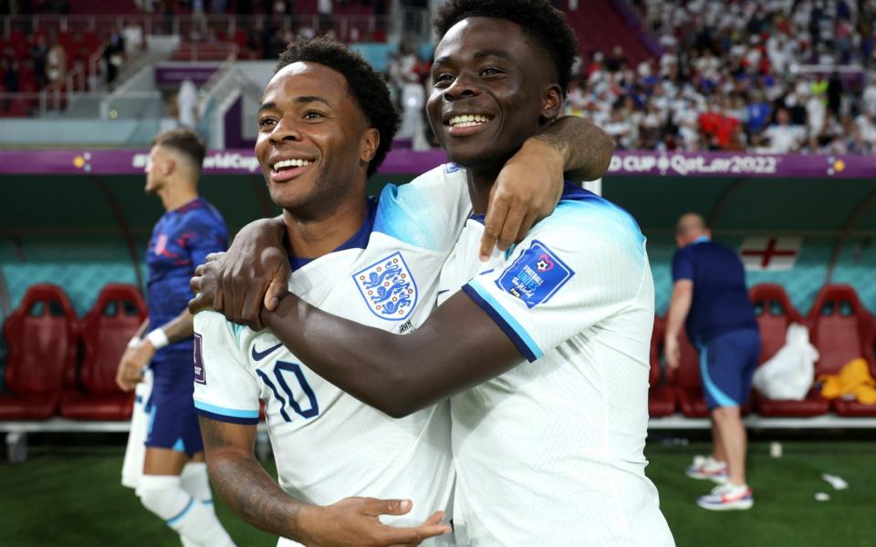 Raheem Sterling (left) and Bukayo Saka - England vs Iran player ratings: No goals but captain Kane makes his mark - Eddie Keogh /Getty Images