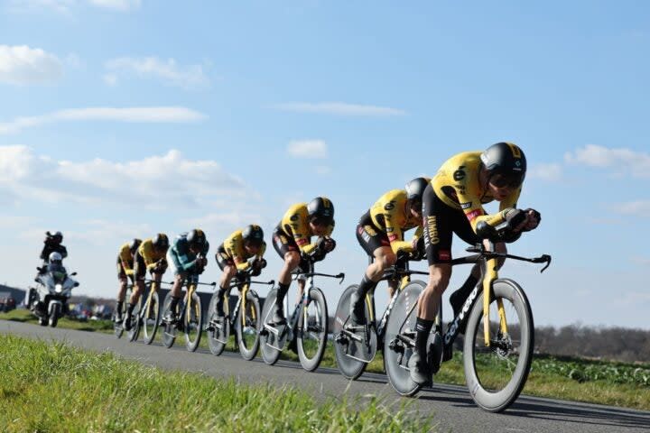 <span class="article__caption">Jumbo-Visma won the new-look team time trial (Photo by DAVID PINTENS/BELGA MAG/AFP via Getty Images)</span>