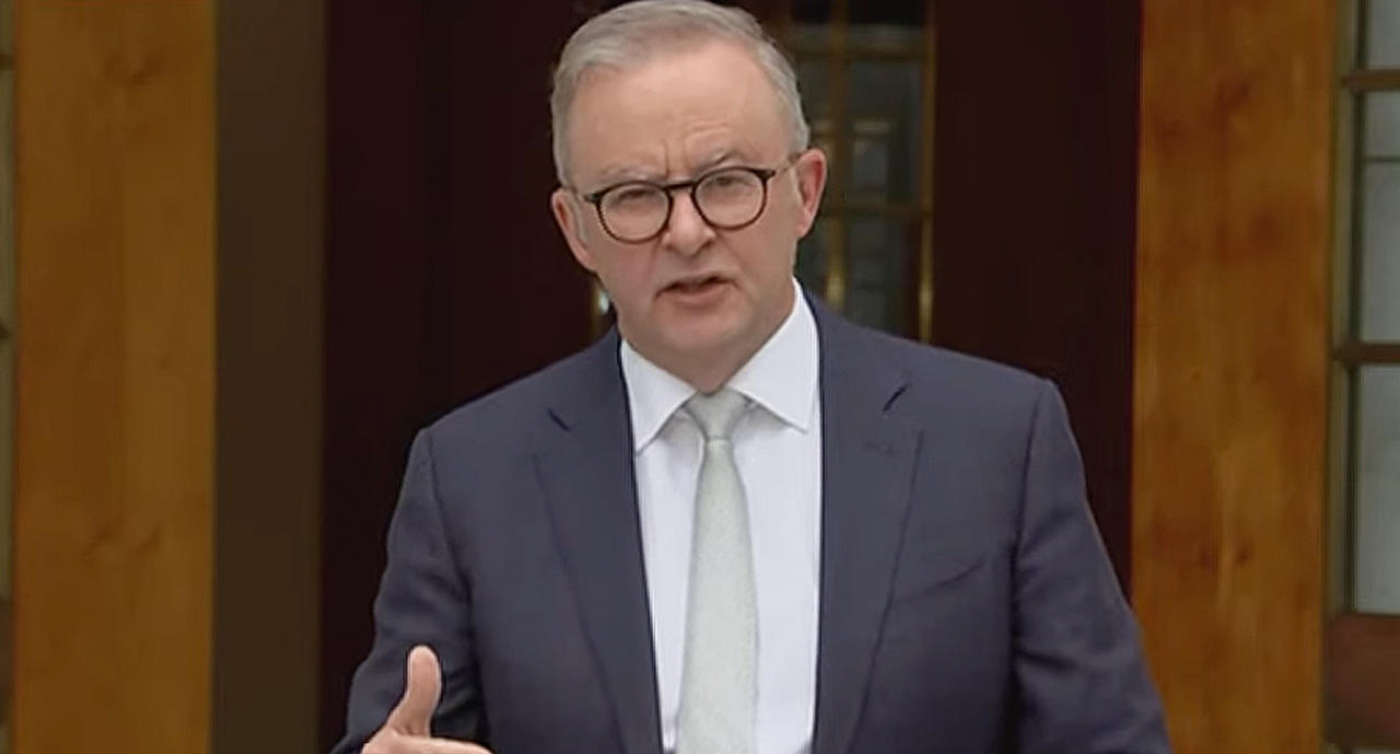 Anthony Albanese was pressed on claims by Sarah Williams, however offered very little. Source: ABC