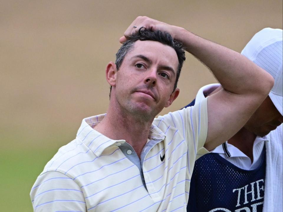 McIlroy again missed out on a major title as Cameron Smith won the Claret Jug at St Andrews  (AFP via Getty Images)