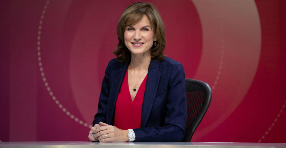 Fiona Bruce recently replaced David Dimbleby on Question Time (BBC)