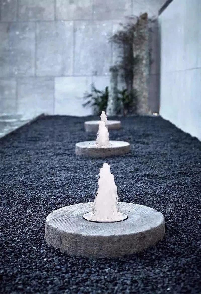 陳文茜為長眠地設計四口噴泉。（圖／翻攝自陳文茜臉書）