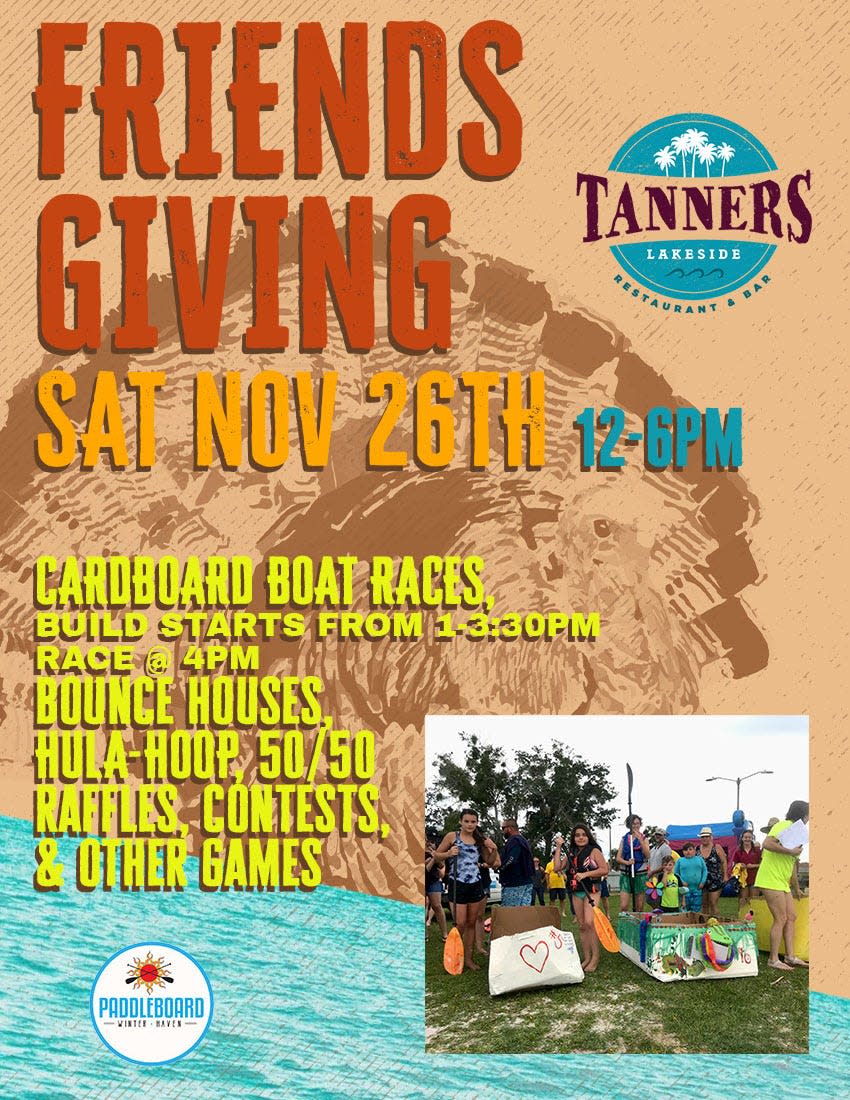 Cardboard boat races and much more at Friendsgiving