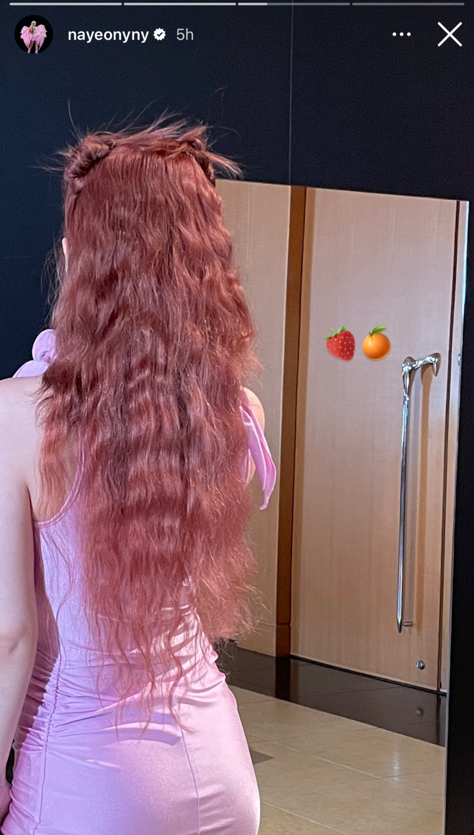 <h1 class="title">TWICE's Nayeon's New Red Hair Is the Perfect Summer Inspiration</h1><cite class="credit">Courtesy of TWICE's Nayeon/Instagram @nayeonyny</cite>