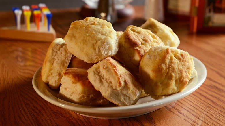 plate of buttermilk biscuits