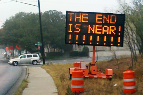 end road sign uk