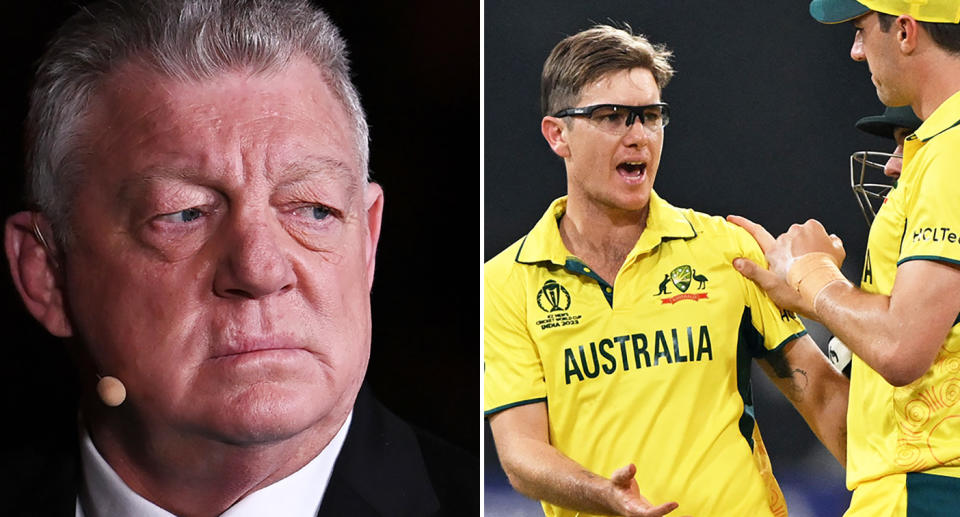 NRL commentator Phil Gould has taken aim at Adam Zampa's ‘fashion statement’. Image: Getty
