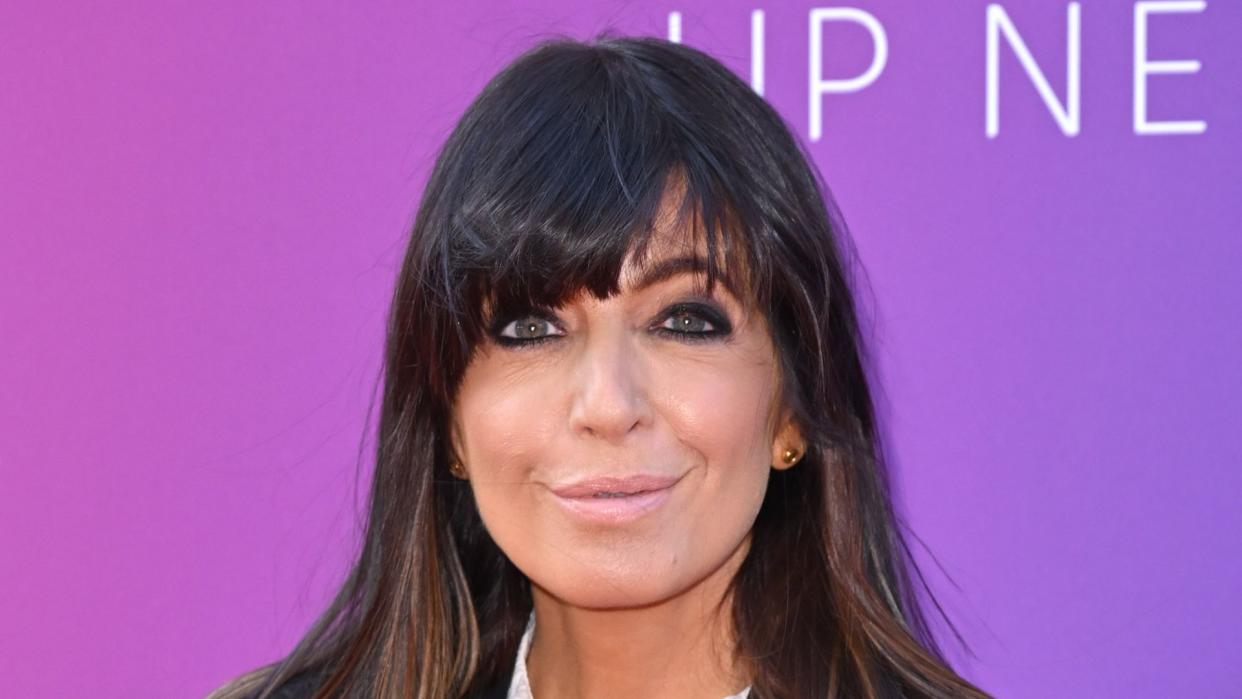 claudia winkleman in black suit 