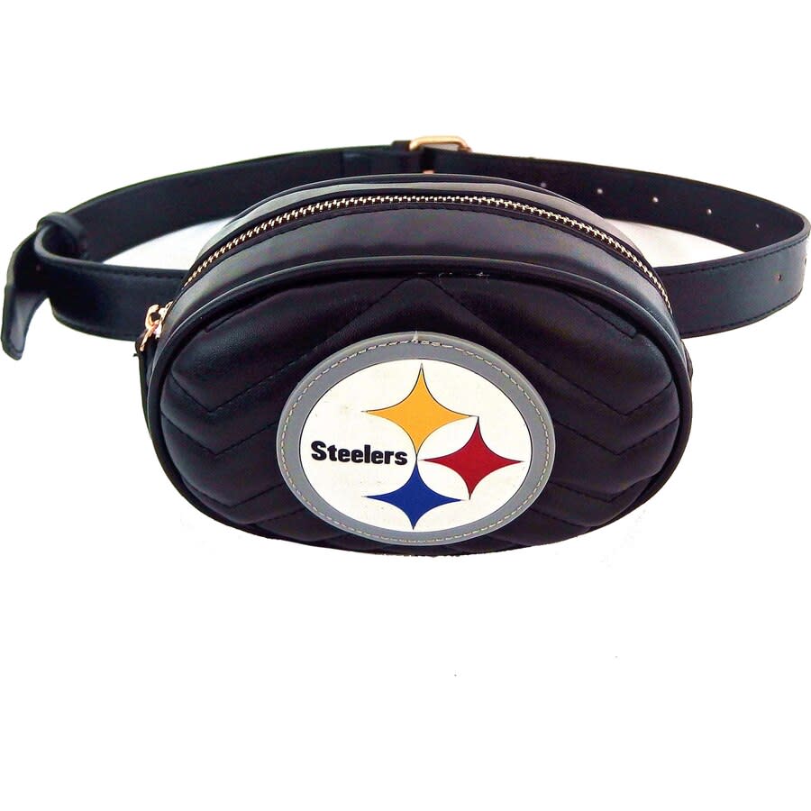 Steelers Faux Leather Belt Bag