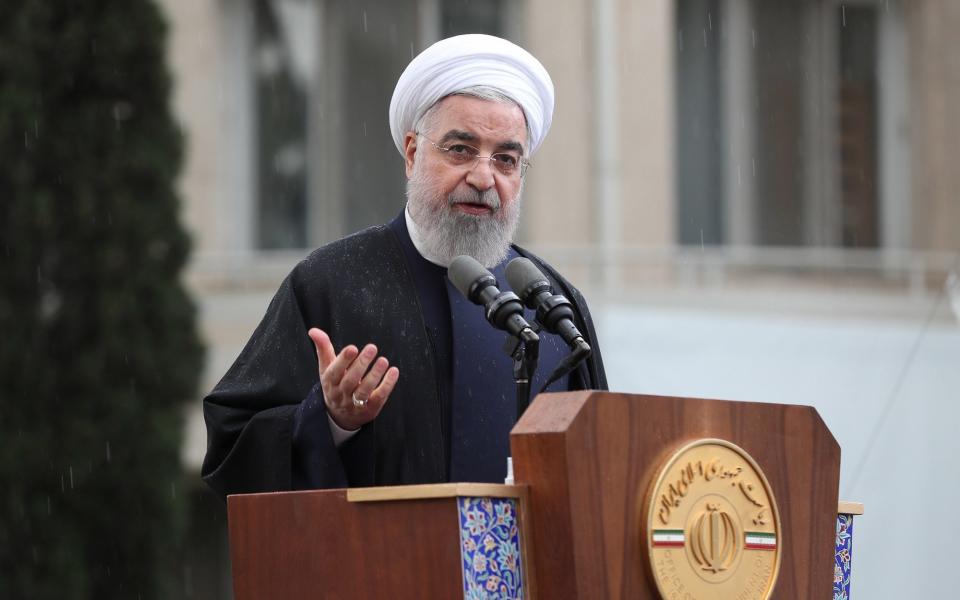 Iranian President Hassan Rouhani, - PRESIDENTIAL OFFICE HANDOUT/EPA-EFE/Shutterstock 