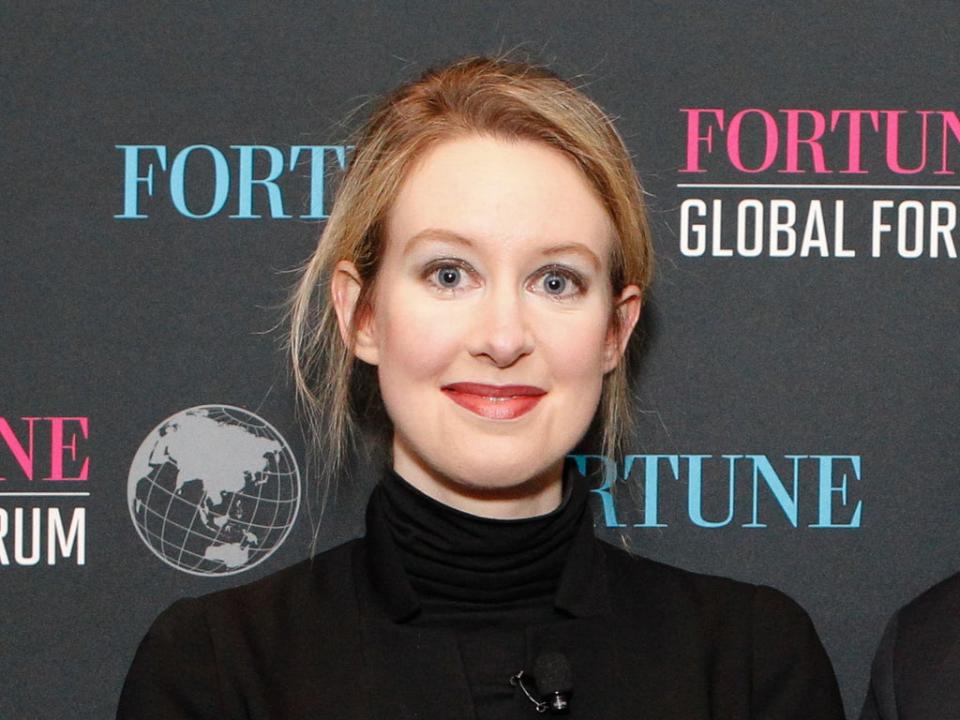 The real Elizabeth Holmes, photographed in 2015 (Kimberly White/Getty Images for Fortune)