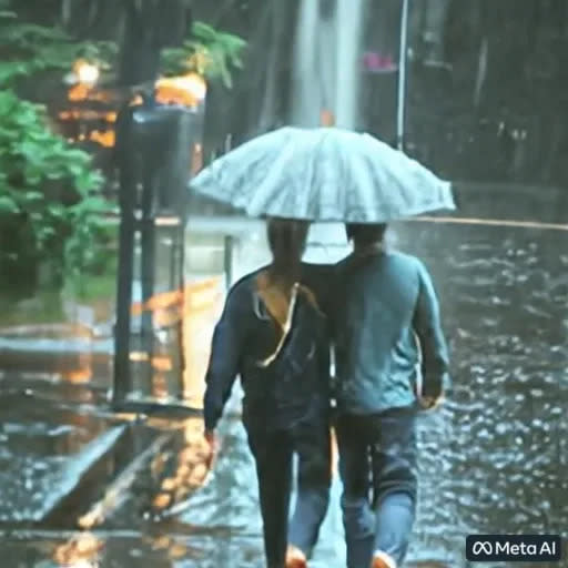 <div class="inline-image__caption"><p>Prompt: A young couple walking in a heavy rain.</p></div> <div class="inline-image__credit">Meta</div>