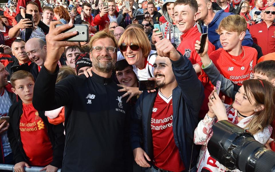 Jurgen Klopp has been the apple of Liverpool fans’ eyes so far at Anfield, leading the Reds back into the Champions League with his intense pressing style. (The Telegraph)