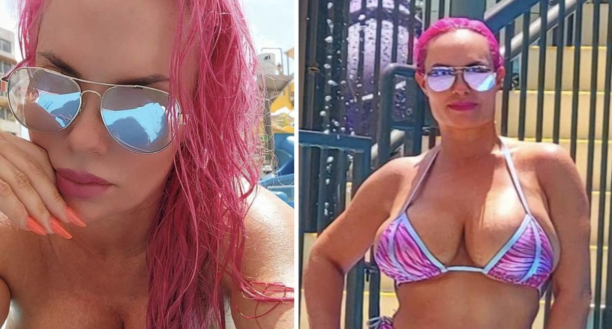 Ice-T's wife Coco slammed for thong bikini at water park with daughter