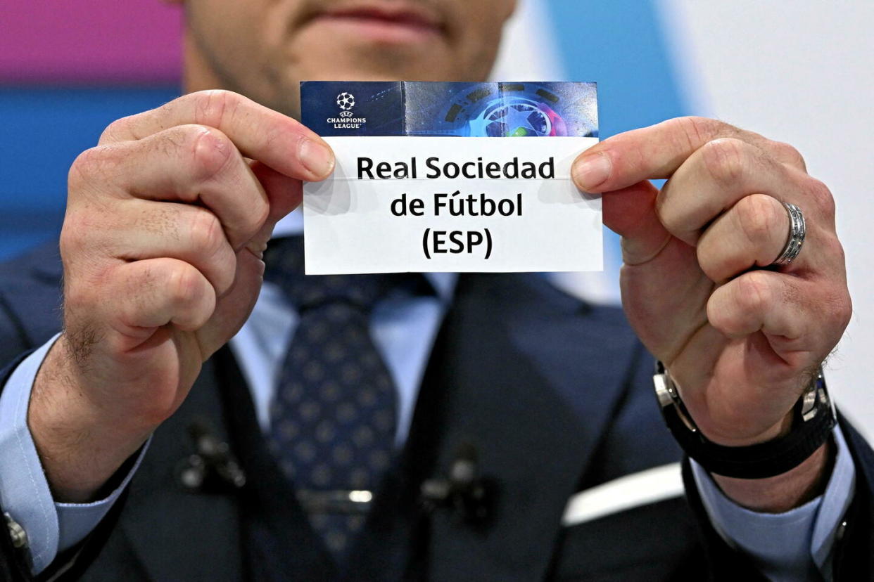 Le PSG va devoir se méfier de la Real Sociedad, son adversaire en huitièmes de finale de la Ligue des champions.  - Credit:FABRICE COFFRINI / AFP