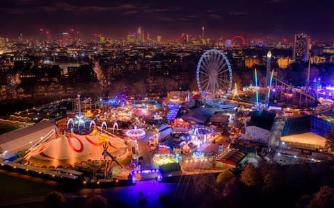 Hundreds of attractions in Hyde Park light up the night sky   - Credit: Chris Gorman/Big Ladder