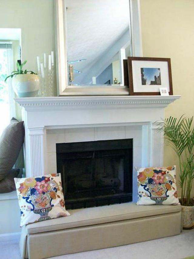 How to Baby Proof a Fireplace: DIY Hearth Cushion - Simply September