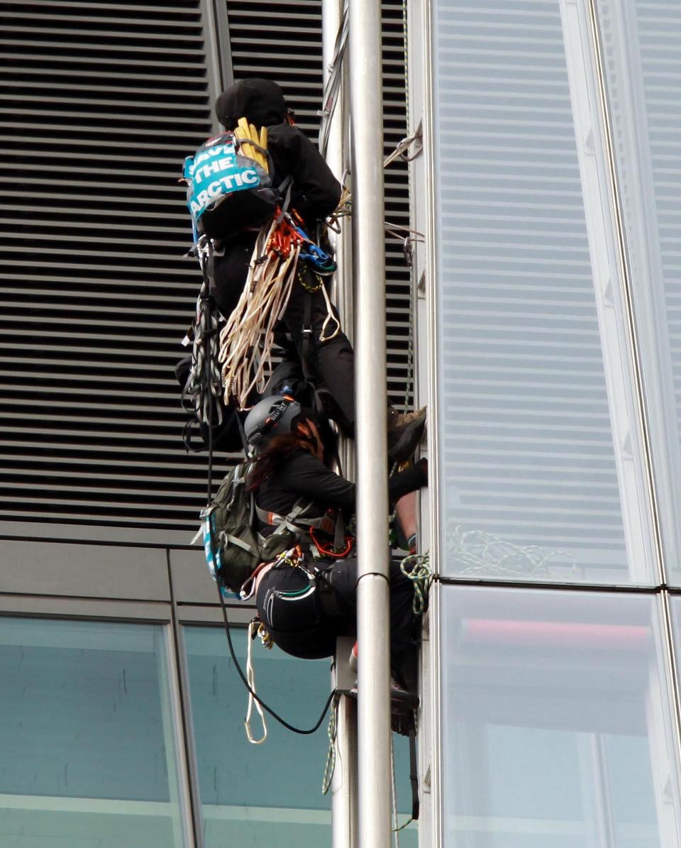 Greenpeace protest at the Shard