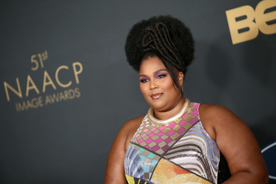 Lizzo has accused Tik Tok of taking down videos she posts of herself in bathing suits (Photo by Tommaso Boddi/FilmMagic)