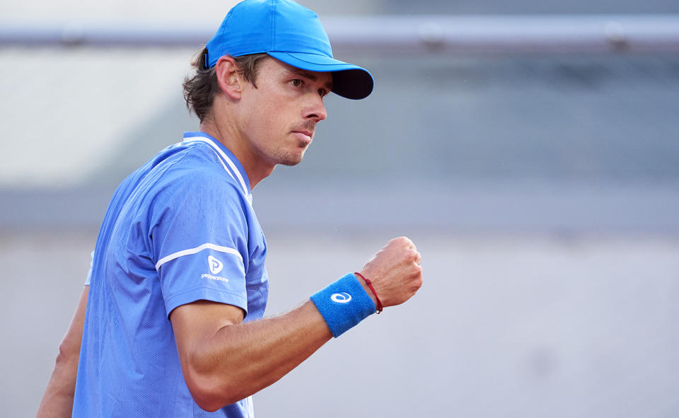 Alex de Minaur at the French Open.