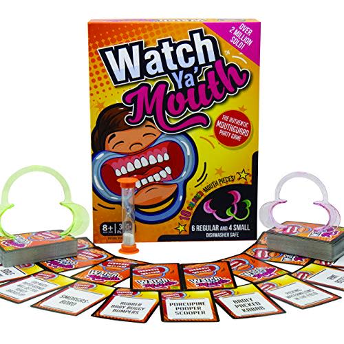 Watch Ya' Mouth Family Edition - The Authentic, Hilarious, Mouthguard Party Game (Amazon / Amazon)