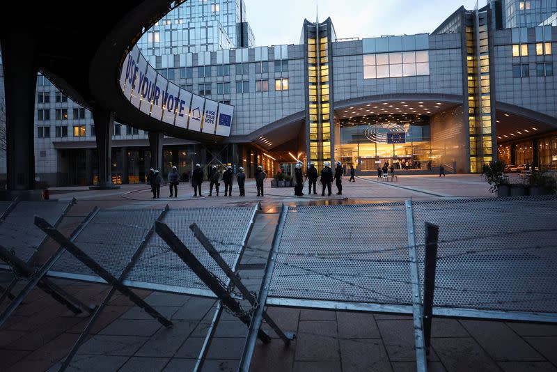 Farmers protest in Brussels