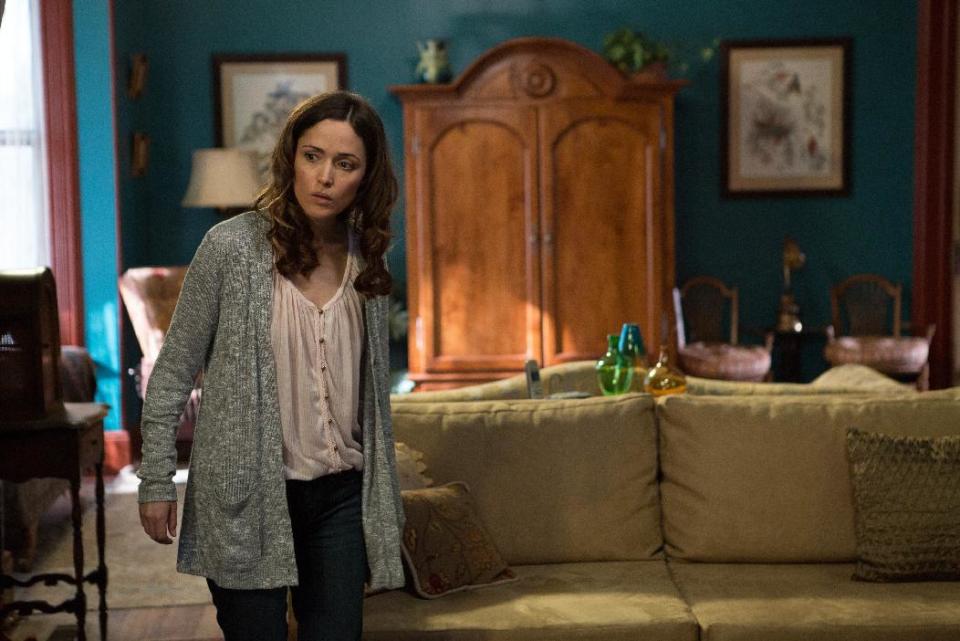 This film image released by FilmDistrict shows Rose Byrne in a scene from "Insidious: Chapter 2." (AP Photo/FilmDistrict, Matt Kennedy)