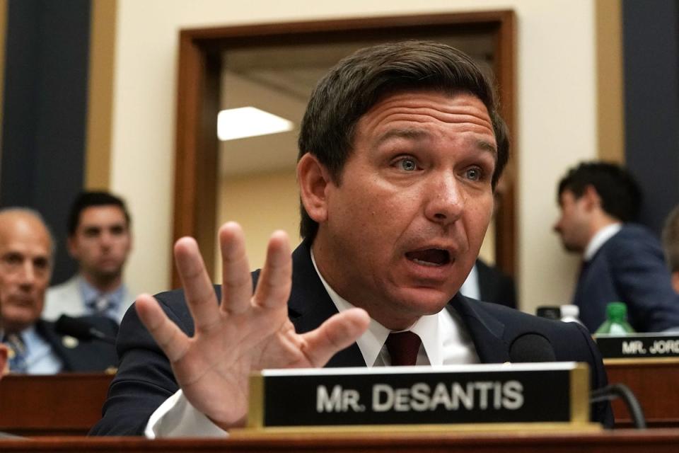 DeSantis, then a Florida congressman, speaks at a hearing before the House Judiciary Committee in June 2018 (Getty Images)