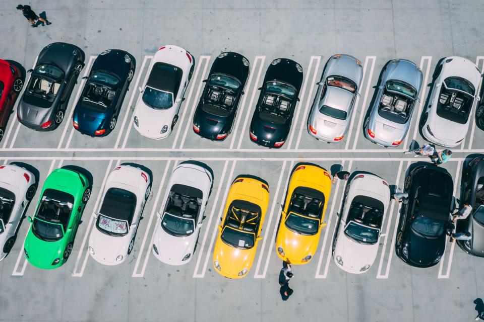 porsche boxsters at the petersen