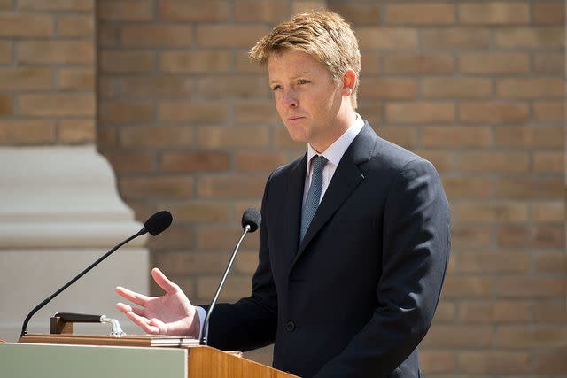 <p>OLI SCARFF/AFP via Getty Images</p> The Duke of Westminster speaks at the official handover of the Defence and National Rehabilitation Centre n the Stanford Hall Estate in Nottinghamshire on June 21, 2018.