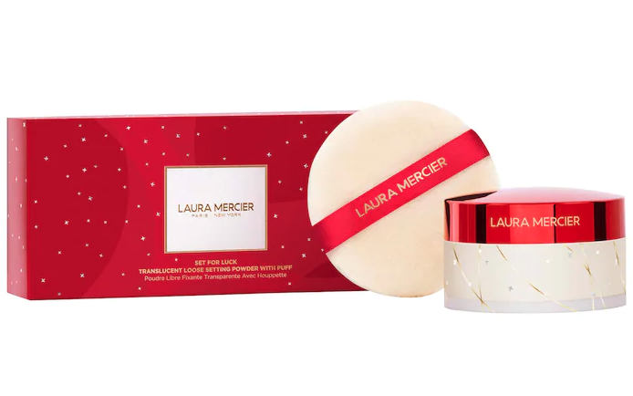 Laura Mercier Set for Luck Translucent Loose Setting Powder with Puff. Image via Sephora.