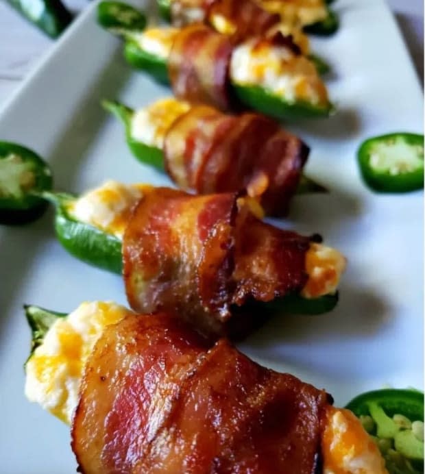 <p><a href="https://juliassimplysouthern.com/2019/09/easy-bacon-wrapped-jalapeno-poppers.html" rel="nofollow noopener" target="_blank" data-ylk="slk:Julia's Simply Southern;elm:context_link;itc:0;sec:content-canvas" class="link ">Julia's Simply Southern</a></p>