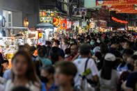 Preparations for Lunar New Year celebrations in Bangkok