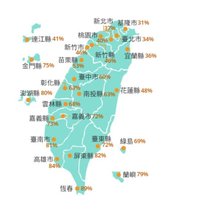 ▲中央氣象局最新發布的「暴風圈侵襲機率」。（圖／中央氣象局）