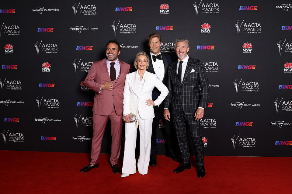 The Living Room cast at the AACTAs