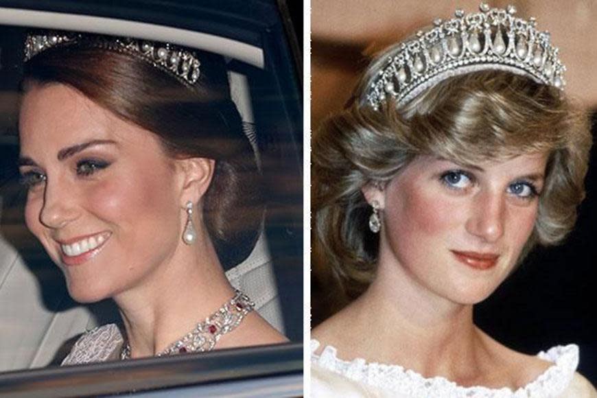 Diana's beloved pearl tiara