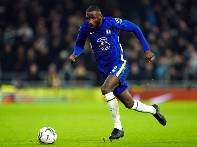 Objects were thrown at Chelsea’s Antonio Rudiger during last Sunday's Premier League match against Tottenham