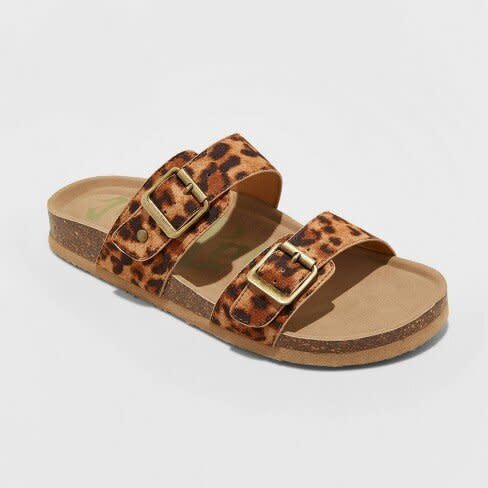 Buyer&rsquo;s guilt is a thing of the past with this classic pair of double-buckle sandals, which feature a fun cheetah print on the parallel straps to give some life to your signature denim and white tee look. <br /><br /><strong><a href="https://yhoo.it/2BWR4bo" target="_blank" rel="noopener noreferrer">Target Women&rsquo;s Keava Double Band Footbed Sandals in Mad Love Brown, $22.99﻿</a></strong>