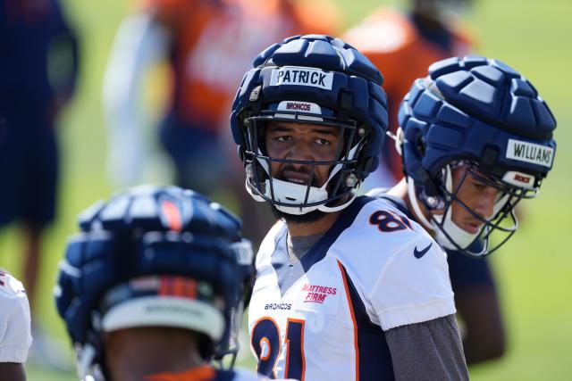 Denver Broncos wide receiver Tim Patrick (81) against the New York