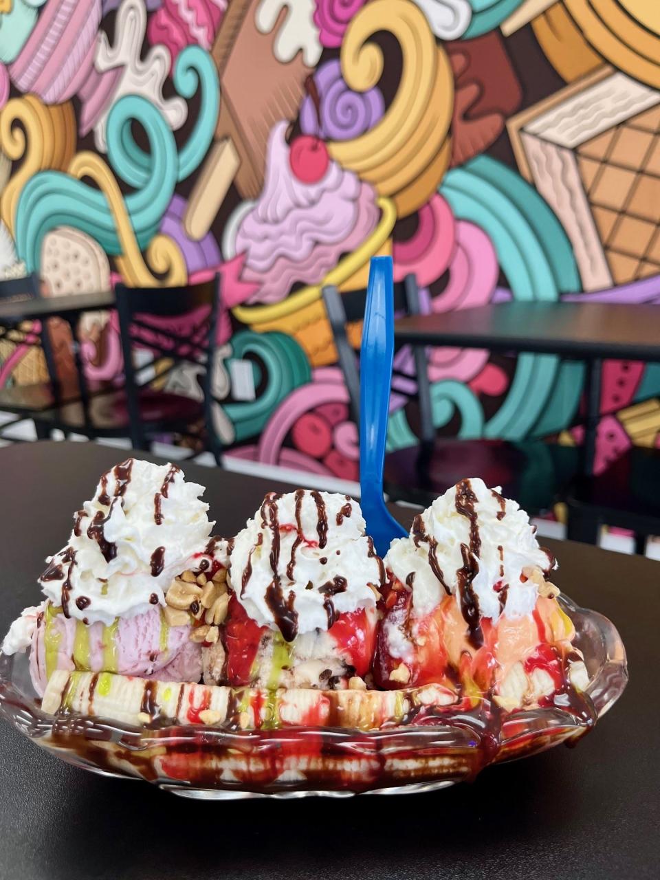 Get creative with flavor combinations in your banana split at Ice Sssscreamin' in Cape Coral.