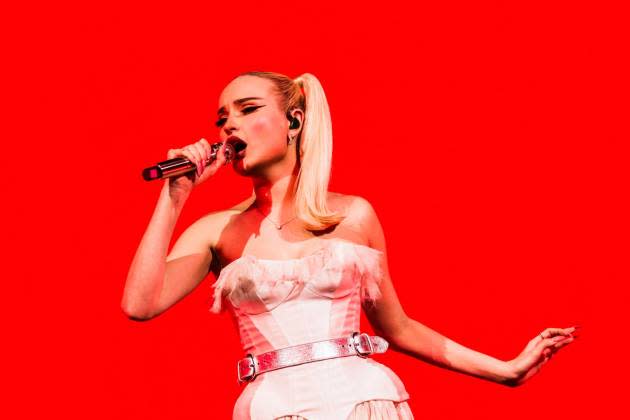 Kim Petras performs at a concert on March 1, 2024 in Berlin, Germany. - Credit: Gina Wetzler/Redferns