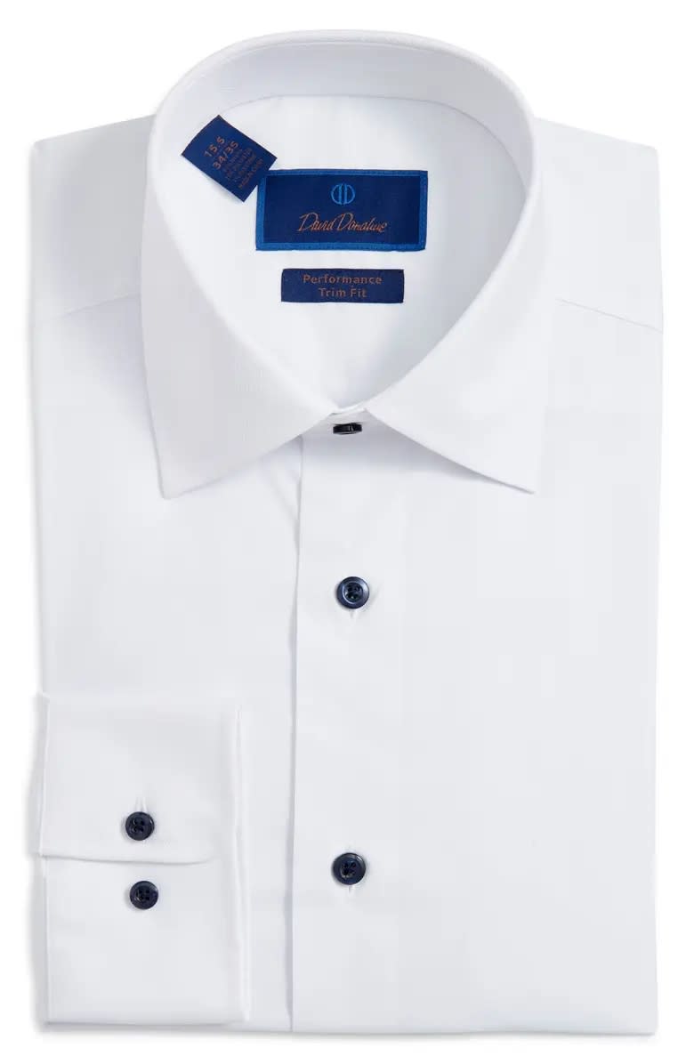 David Donahue Performance Dress Shirt