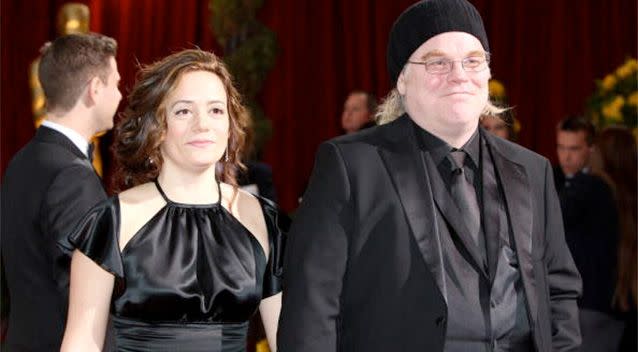 Philip Seymour Hoffman (right) and partner Mimi O'Donnell at the 81st Annual Academy Awards on February 22, 2009. Photo: Getty.