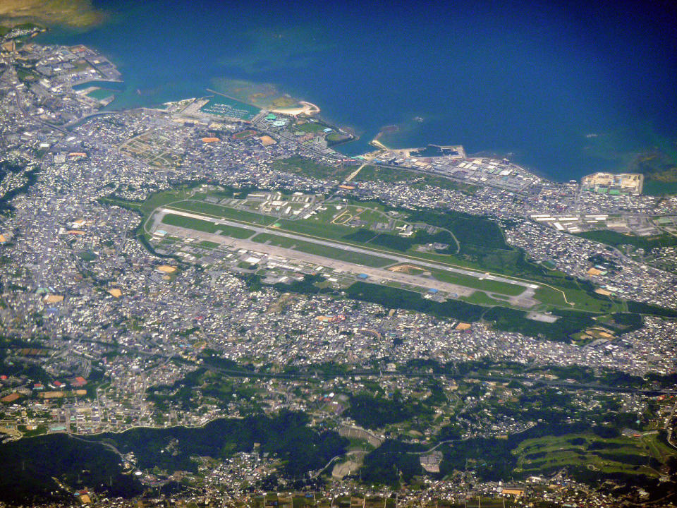 駐日本沖繩美軍爆發61人群聚感染，已封鎖普天間機場及漢森營。（圖取自維基共享資源網頁；作者Sonata，CC BY-SA 3.0）