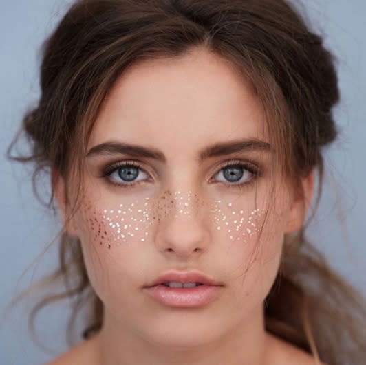 Get ready to see metallic freckles everywhere this summer